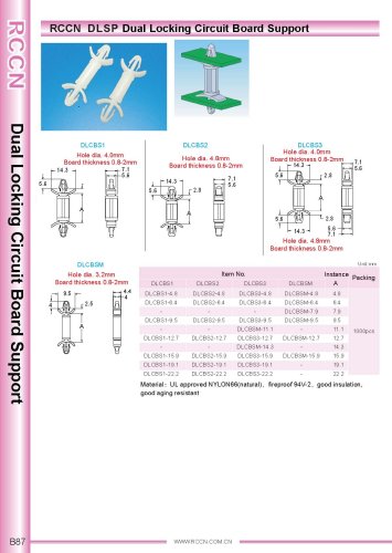 RCCN  DLSP Dual Locking Circuit Board Support