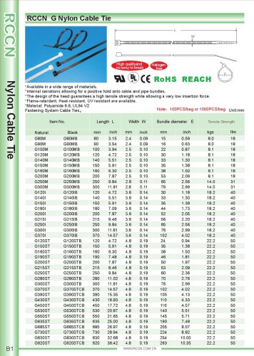 RCCN  G Nylon Cable Tie B1