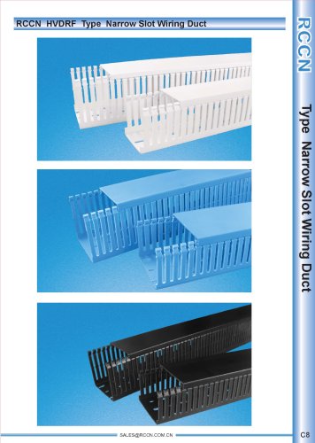 RCCN  HVDRF  Type  Narrow Slot Wiring Duct C8