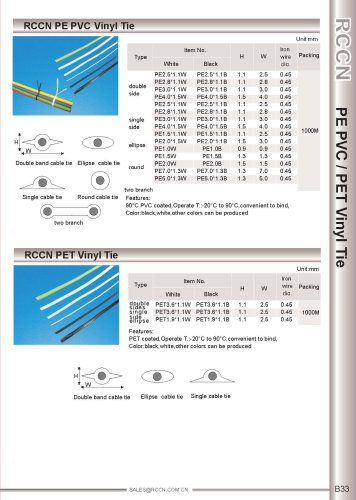 RCCN PE PVC Vinyl Tie