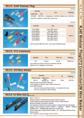 RCCN  RJ45 Modular Plug