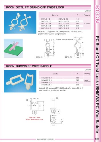 RCCN  SOTL PC STAND-OFF TWIST LOCK