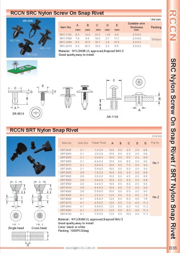 RCCN SRC Nylon Screw On Snap Rivet