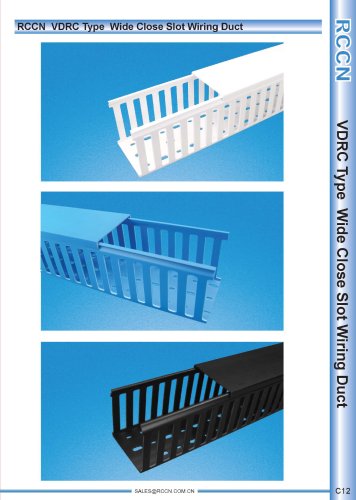 RCCN  VDRC Type  Wide Close Slot Wiring Duct C12