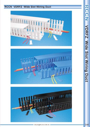 RCCN  VDRFZ  Wide Slot Wiring Duct C40