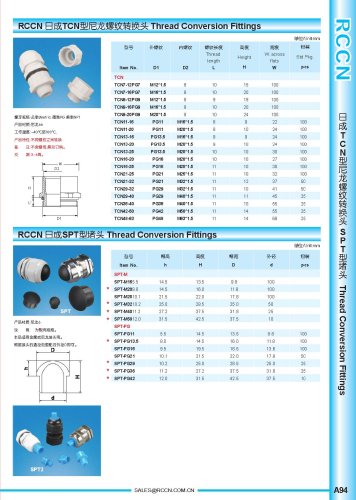 Thread Conversion Fittings