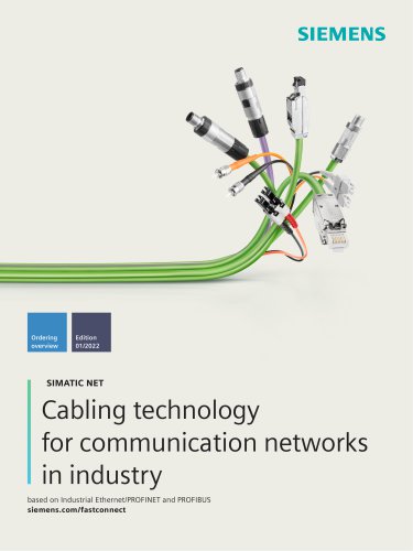 Cabling technology for communication networks in industry