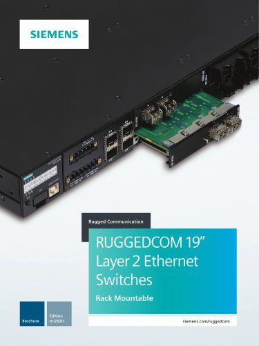 RUGGEDCOM 19” Layer 2 Ethernet Switches