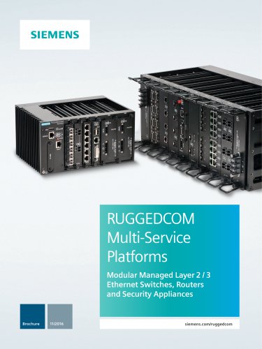 RUGGEDCOM Multi-Service Platforms Brochure