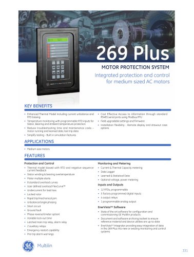 269 Plus Motor Protection System