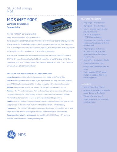 MDS iNET 900®