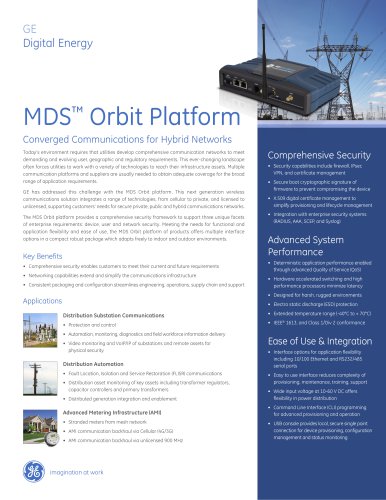 MDS Orbit Platform Brochure