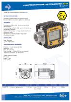 Compteur/Débimètre étalonnable Atex: ID-JAPYTEX