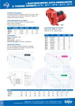 Électropompes auto-amorçantes à turbine ouverte JET10 - JET11 - JET14 - JET15 - JET17