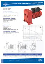 Electropompes eau à turbine ouverte: JET02 à JET17 - 1