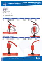 Pompe manuelle à piston pour hydrocarbures: SG - TG - 1