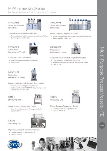 OMVE MPV Fermentation Vessels