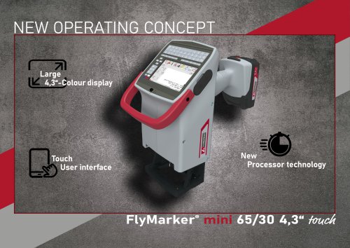 FlyMarker® mini 65/30 4,3“ touch