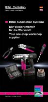 Rittal Automation Systems - Der Vollsortimenter für die Werkstatt / Your one-stop workshop supplier