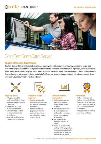 ColorCert ScoreCard Server Converters Brochure - FR