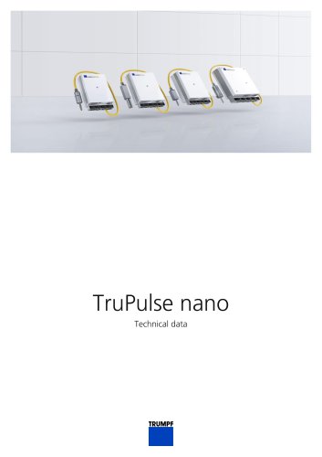 TruPulse nano Technical data