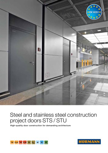 Steel and stainless steel construction   project doors STS / STU