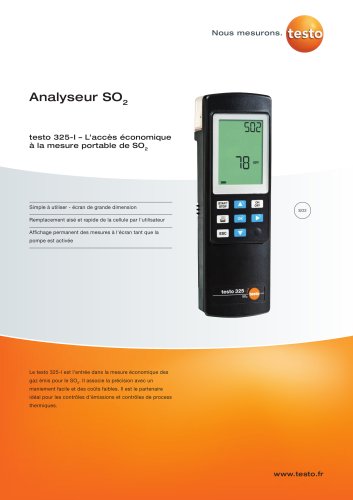 Analyseur SO2 - testo 325-I