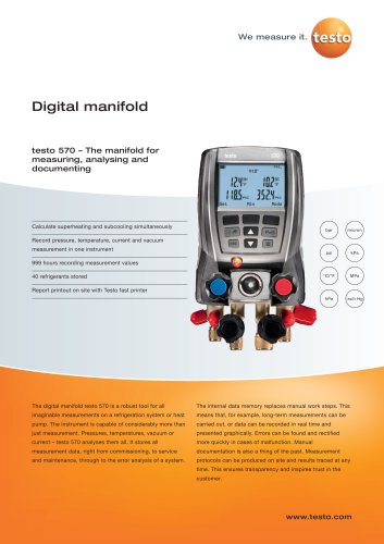 Digital manifold -  testo 570