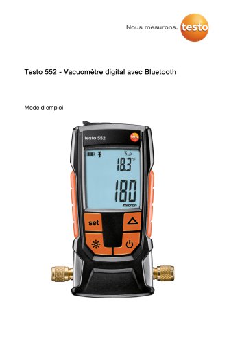 Digitales  Vakuum-Messgerät  mit Bluetooth®