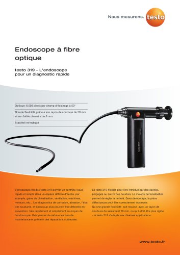 Endoscope à fibre optique - testo 319