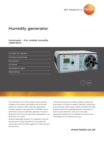 Humidity generator