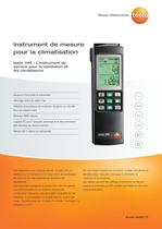 Instrument de mesure pour la climatisation - testo 445