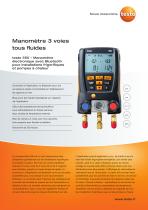 Manomètre 3 voies  tous fluides