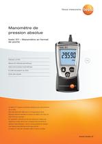 Manomètre de pression absolue - testo 511