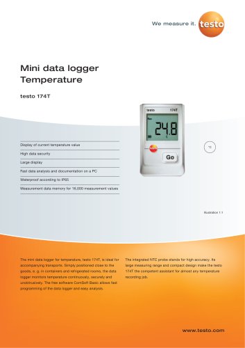 Mini data logger Temperature - testo 174T