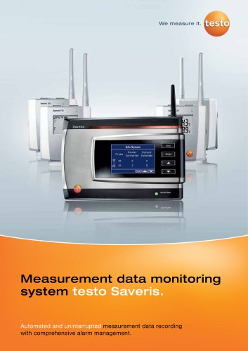 Product brochure testo Saveris