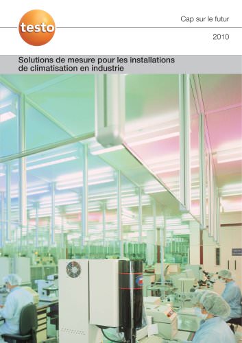 Solutions de mesure pour les installations de climatisation en industrie