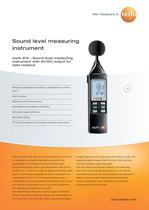 Sound level measuring instrument - testo 816