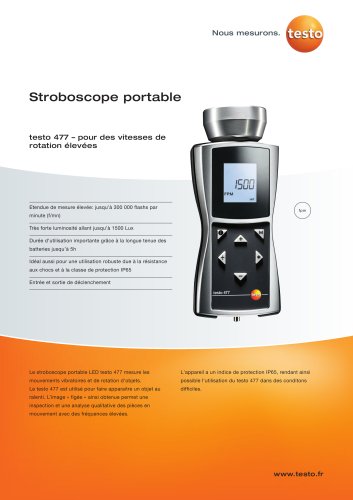 Stroboscope portable - testo 477