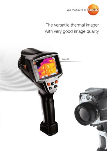 The versatile thermal imager with very good image quality - testo 881