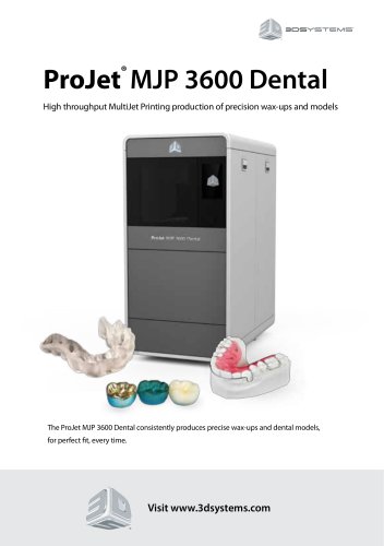 ProJet MJP 3600 Dental Flyer