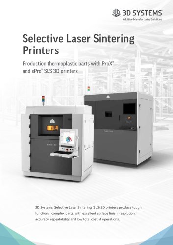 Selective Laser Sintering (SLS) Printers Brochure