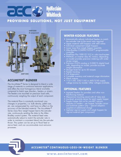 Accumeter® Continuous-Loss-In-Weight Blender