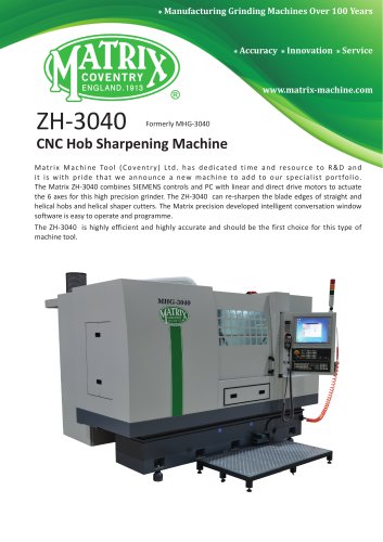 ZH-3040 CNC Hob Sharpening Machine