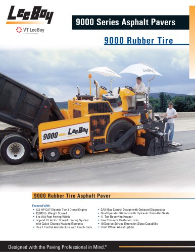  9000 Rubber Tire Paver (New) 