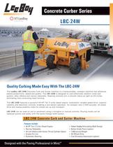 LBC-24W Concrete Curb and Gutter Machine