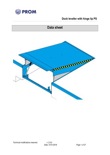 Hydraulic Swing Lip Leveler PS - Technical card