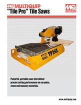 Tile Saws Brochure