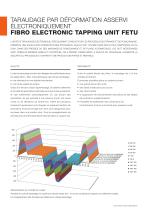 FETU TARAUDAGE PAR DEFORMATION ASSERVI ELECTRONIQUEMENT FIBRO ELECTRONIC TAPPING UNIT FETU - 2