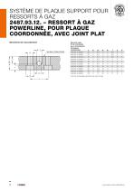 SYSTÈME DE PLAQUE SUPPORT POUR RESSORTS À GAZ - 10